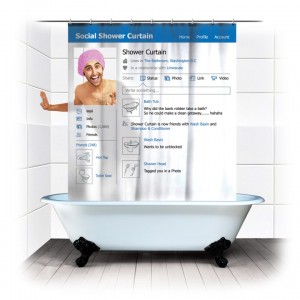 Social Shower Curtain